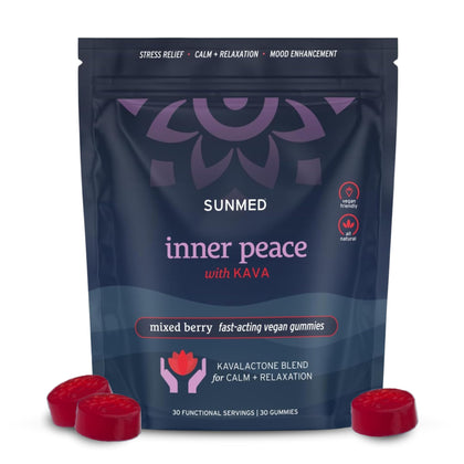 Gummies Kava SUNMED 100mg en vue de face