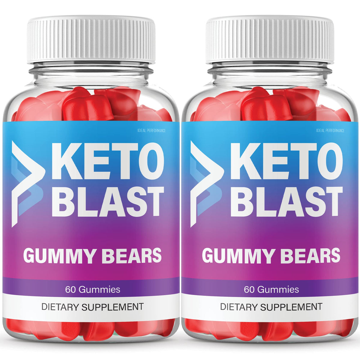 Gummies Keto ACV IDEAL PERFORMANCE 440g vue avant avec emballage