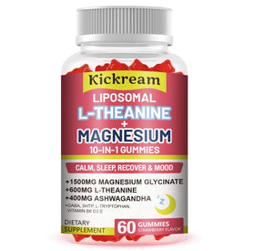 Gummies Kickream Magnésium Glycinate 1500mg L-Théanine 600mg vue de face