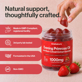Gummies kindnature avec cohosh noir, vue de côté