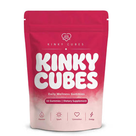 Gummies KINKY CUBES boîte de 16 gummies vue de face