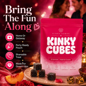 Gummies KINKY CUBES en détail avec étiquette