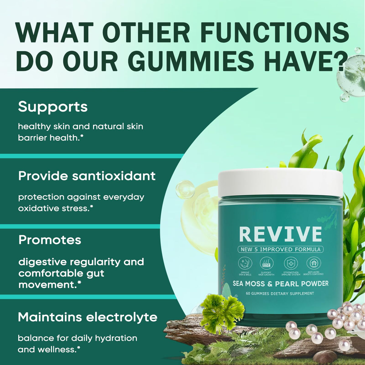 Gummies KLUNIZ avec des fruits frais, composition santé