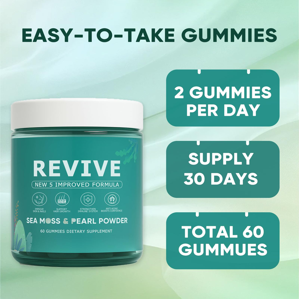 Gummies KLUNIZ, mise en scène avec des accessoires de beauté