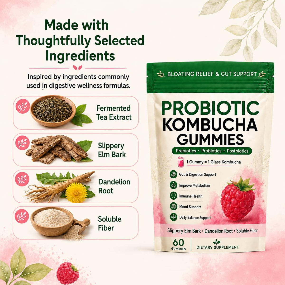 Gummies Kombucha Awjsde dans un environnement de bureau