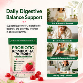 Gummies Kombucha Awjsde en gros plan, montrant la texture