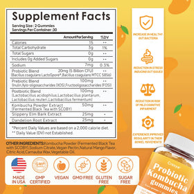 Gummies Kombucha Crasye avec emballage et étiquette