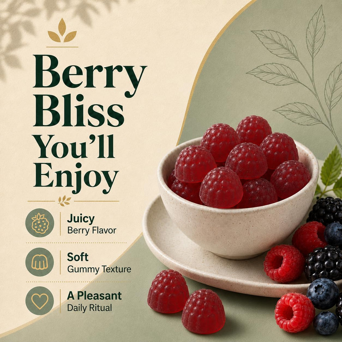 Gummies Kombucha FQMUEV avec une cuillère à café