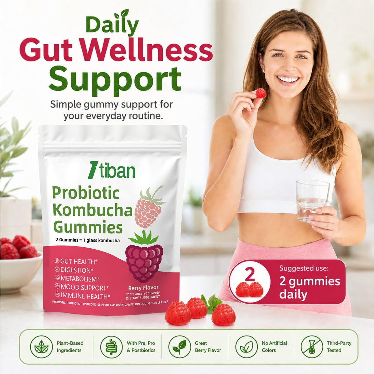 Gummies Kombucha Itiban dans une main