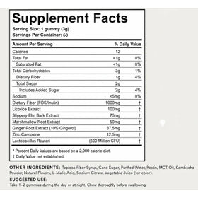 Gummies Kombucha Lumvelle Organics sur un fond neutre