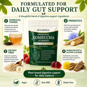 Gummies Kombucha Probiotiques VivaMelhor avec un extrait de fruit