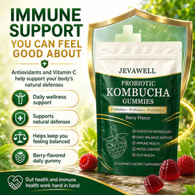 Gummies Kombucha Probiotiques VivaMelhor dans un bol