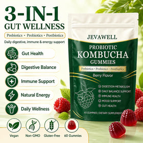Gummies Kombucha Probiotiques VivaMelhor en gros plan