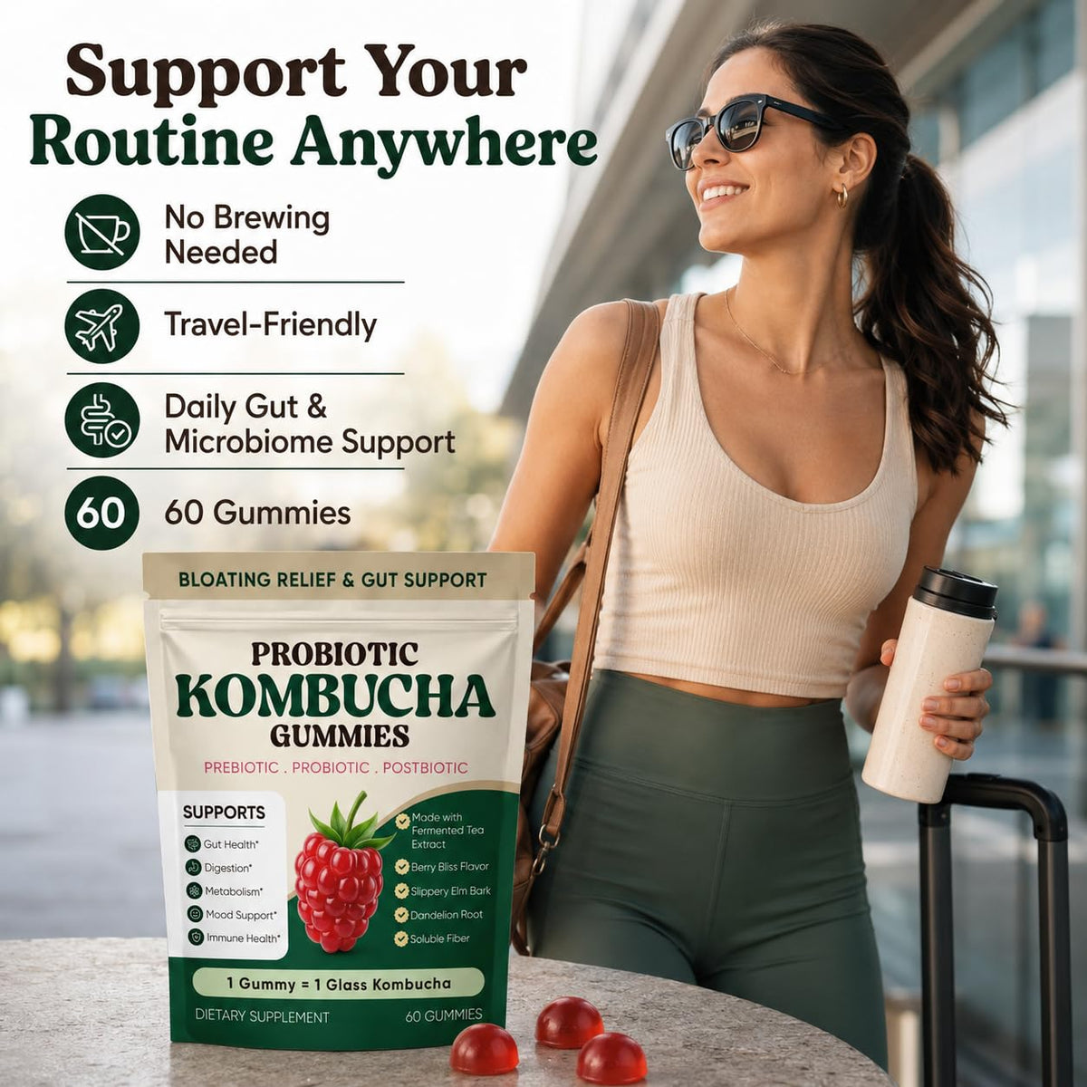 Gummies Kombucha SUUDUUL dans un environnement de vie quotidienne