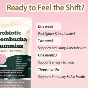 Gummies Kombucha Voererh avec une texture moelleuse et colorée