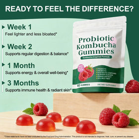 Gummies Kombucha YJDHRPBI avec d'autres compléments alimentaires