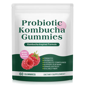 Gummies Kombucha YJDHRPBI vue de face avec emballage