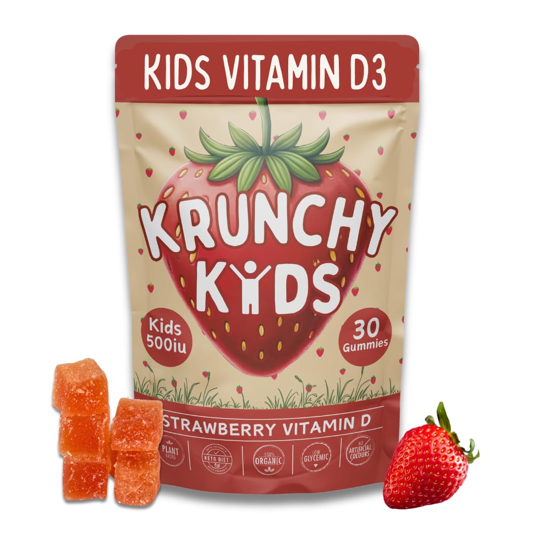 Gummies Krunchy Kids à la vitamine D3, emballage avant