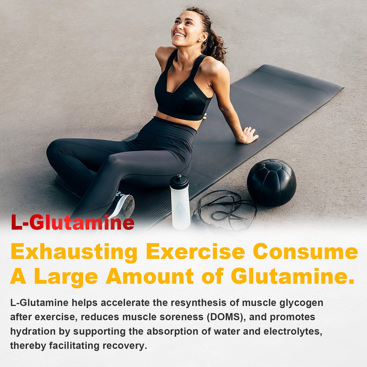 Gummies L-Glutamine JOVITHEA, vue de dessus du pot