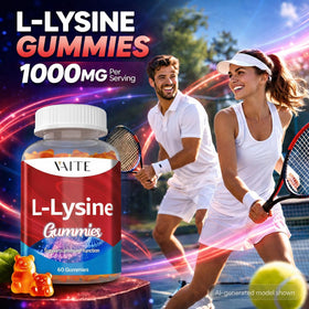 Gummies L-Lysine 1000mg de VAITE, présentation sur une table