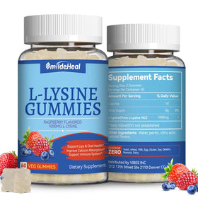 Gummies L-Lysine 1000mg SmildeHeal vue de face