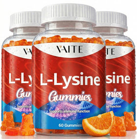 Gummies L-Lysine 1000mg VAITE en pot, vue de face