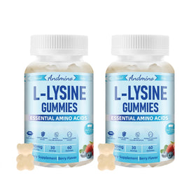 Gummies L-Lysine andmino 1000 mg vue avant avec emballage