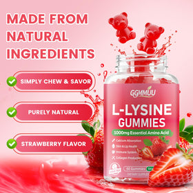Gummies L-Lysine GGMMUU 1000mg, vue de côté