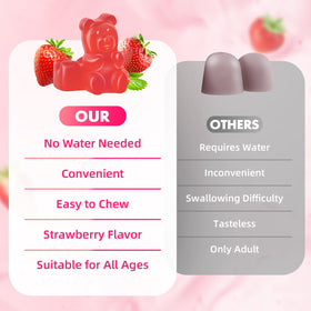 Gummies L-Lysine Mchokuu, texture et goût appréciés