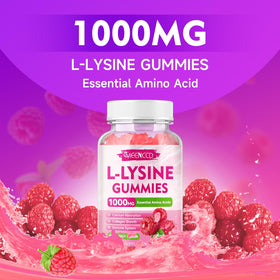 Gummies L-Lysine MEENCCD avec une cuillère