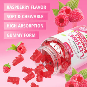 Gummies L-Lysine softbear sur une table