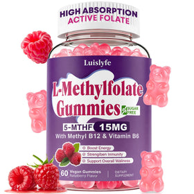 Gummies L-Méthylfolate 15 mg Luislyfe en vue de face