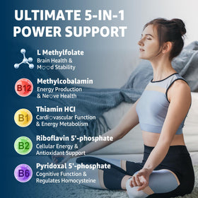 Gummies L-Méthylfolate 15mg B12 dans un bol
