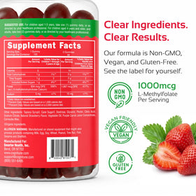 Gummies L-Méthylfolate avec une cuillère pour dosage