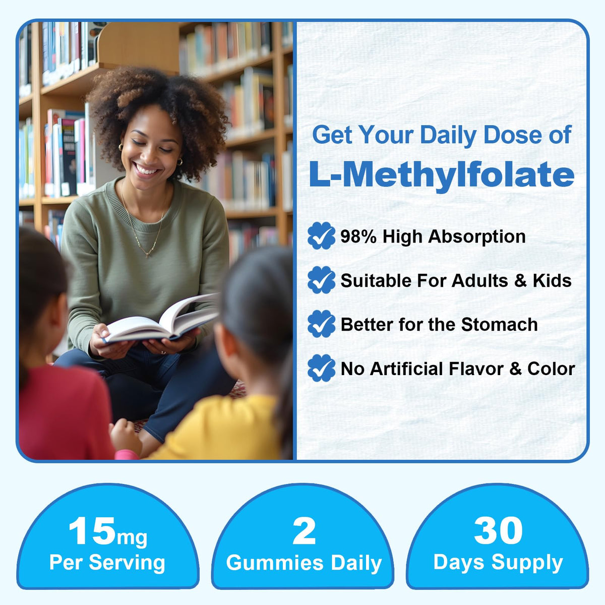 Gummies L-Méthylfolate JOVITHEA avec étiquette