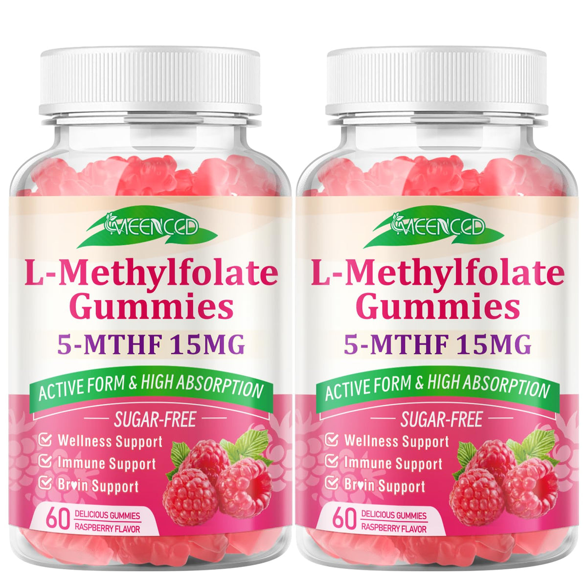 Gummies L-Méthylfolate MEENCCD avec des ingrédients naturels