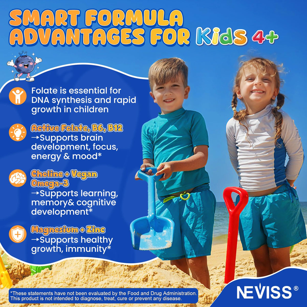Gummies L Methylfolate NEVISS avec une main tenant un gummy