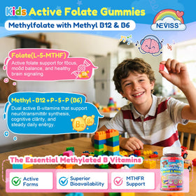 Gummies L-Méthylfolate NEVISS goût fraise
