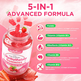 Gummies L-Méthylfolate softbear saveur fraise