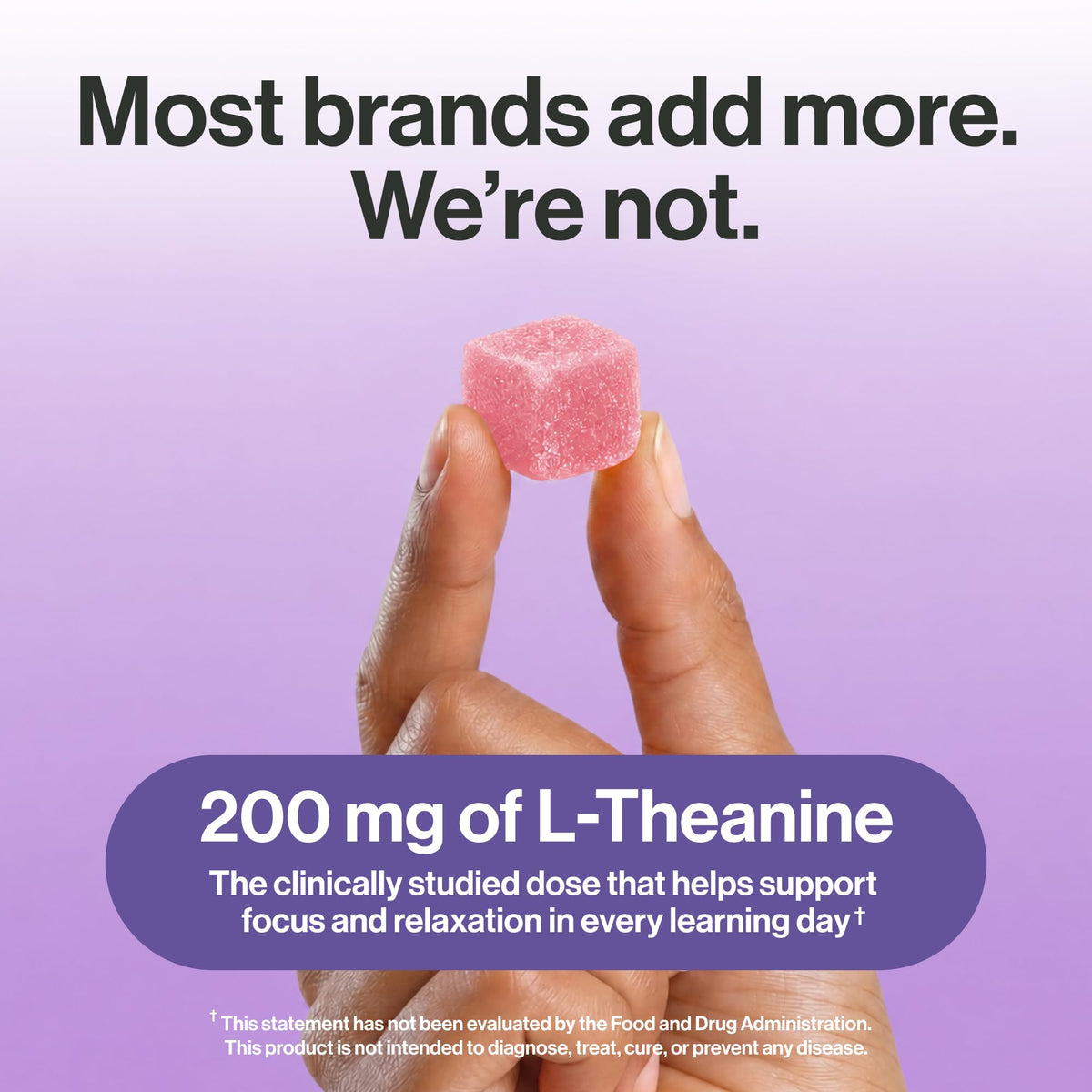 Gummies L-Theanine 200mg kindnature, texture et forme des gummies