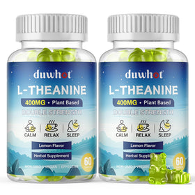 Gummies L-Theanine 400mg duwhot en pot avec 60 gummies