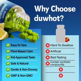 Gummies L-Theanine 400mg duwhot, portion de 2 gummies
