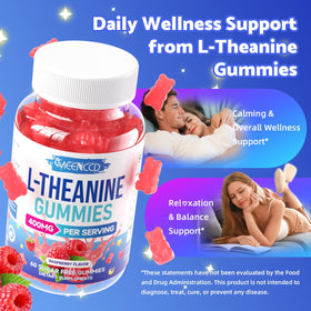 Gummies L-Théanine 400mg MEENCCD sur une table