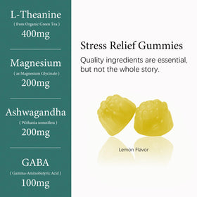 Gummies L-Theanine 400mg OASIS FORCE contenant ouvert avec gummies