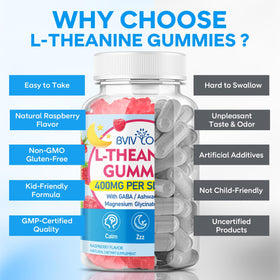 Gummies L-Théanine BVIVLOO montrant la texture