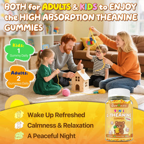 Gummies L-Theanine de Geeoasis, texture et couleur