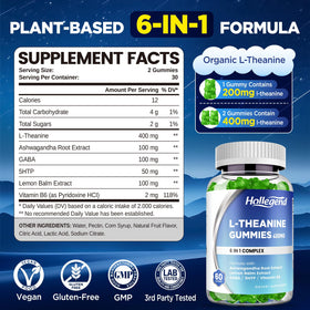 Gummies L-Theanine HOLLEGEND avec une étiquette de produit