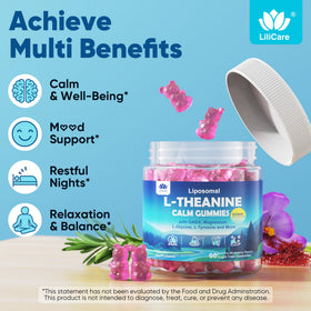 Gummies L-Theanine LILICARE avec une cuillère