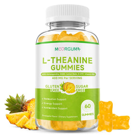 Gummies L-Théanine MOORGUMY 400mg, format ananas, 60 gummies