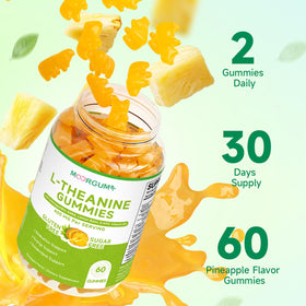 Gummies L-Théanine MOORGUMY, affichage des valeurs nutritionnelles